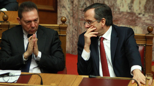 รัฐสภากรีซอนุมัติงบประมาณแผ่นดินปี 2013